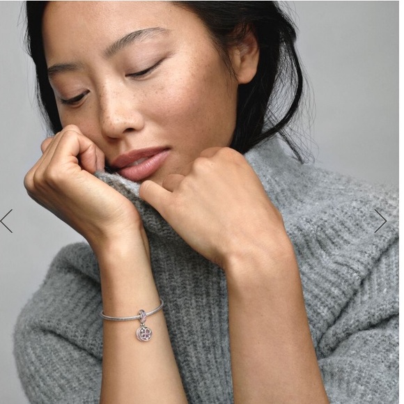 💜Glittering Infinity Hearts & Stars Dangle Charm💜Fits All Pandora Bracelets💜 - Picture 5 of 8